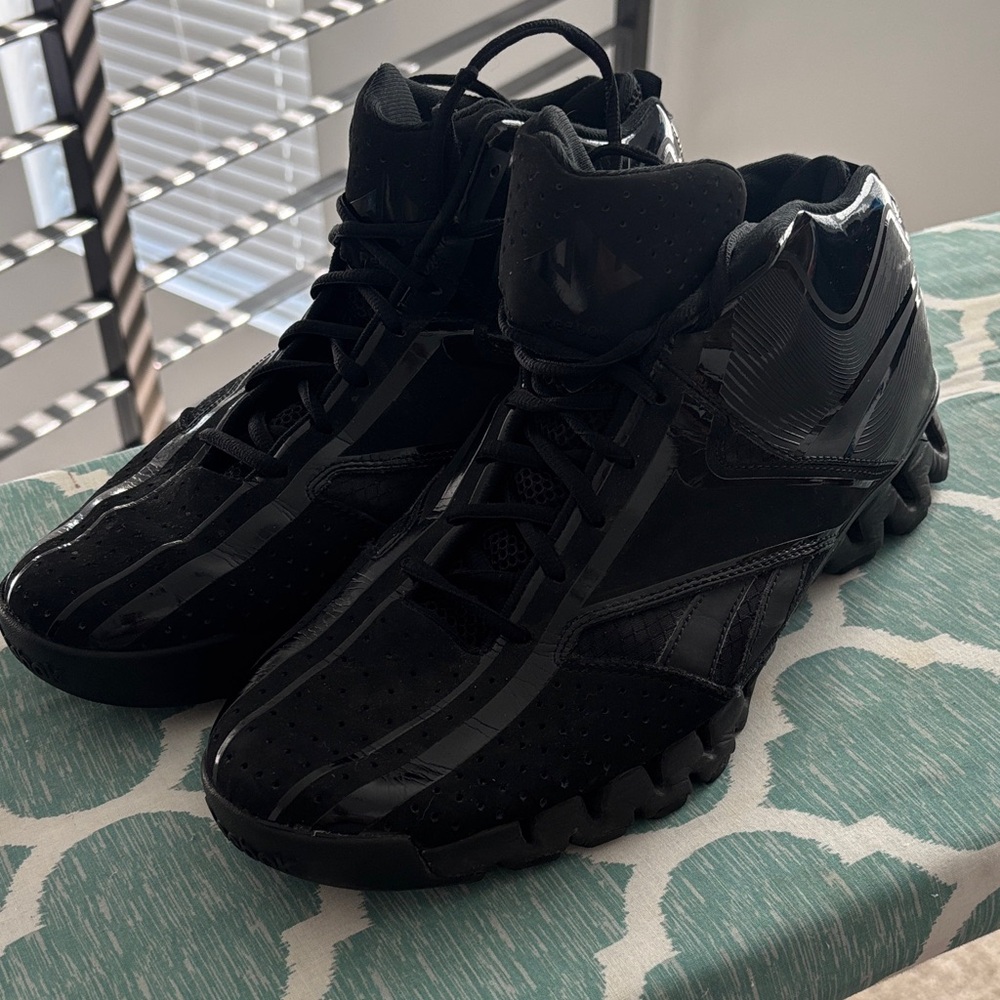 Reebok Black Men’s Zig Nano John Wall High-Top Sneakers